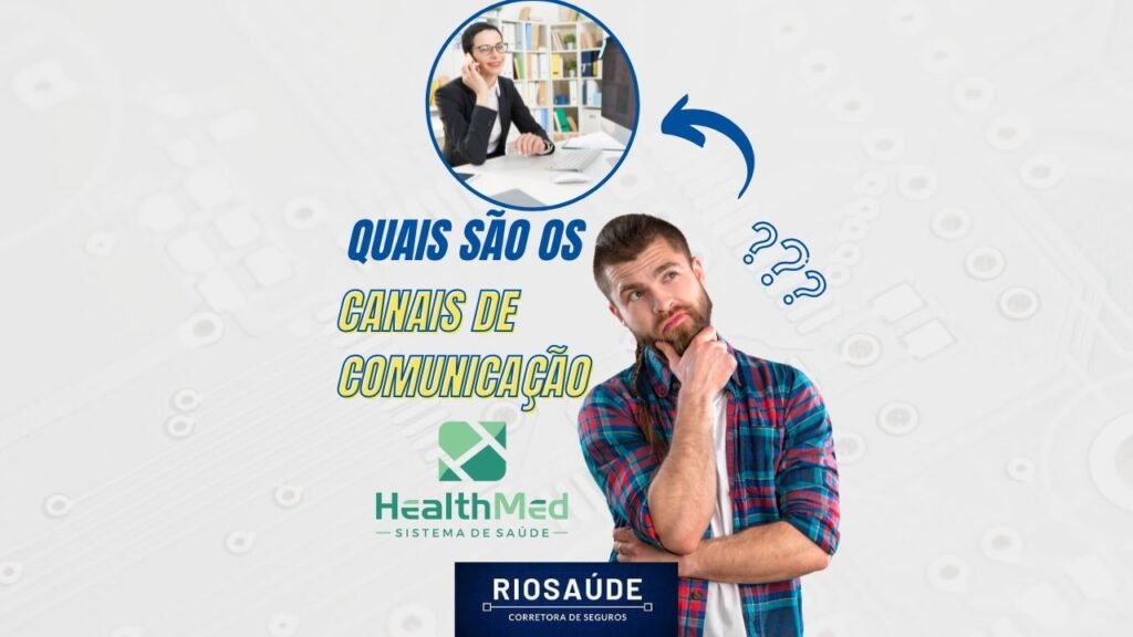 Quais são os canais de comunicação da Health Med