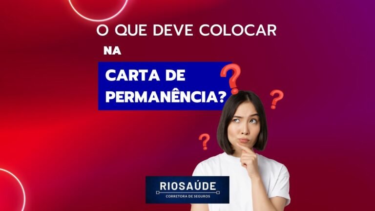 O que deve colocar na carta de permanência?